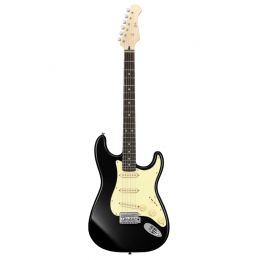 Электрогитара Donner Music DST-600 Electric Guitar-black EC6803